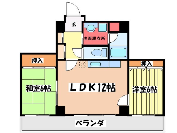 Ｕ杉本の物件間取画像